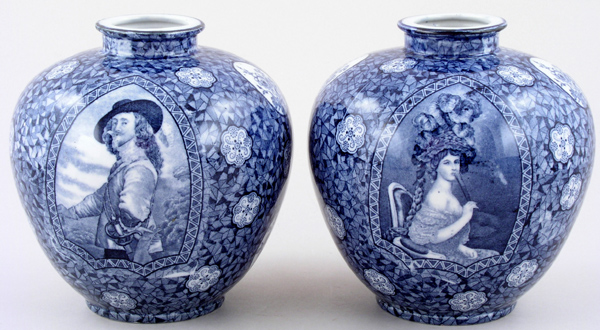 Vases pair of c1920s